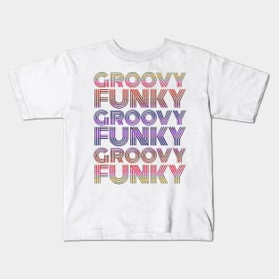 Groovy Funky Disco Colorful Kids T-Shirt